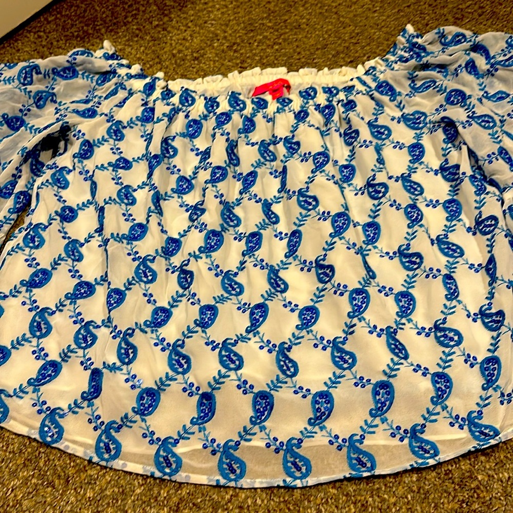 Lilly Pulitzer off the shoulder top